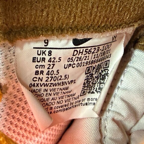 Nike Air Force 1 Mid QS Shoes Men's 9 Jewel Ale Brown Retro Athletic Sneakers - Picture 12 of 12